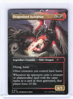 2025 Magic: The Gathering—Dragonlord Kolaghan #1972 (SLD)—Mythic Non-Foil - Image 2