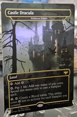 MTG - Castle Dracula Voldaren Estate 403 Buy-a-Box Promo Borderless FOIL NM - Image 3