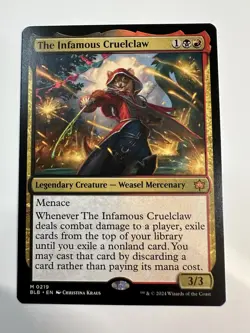 MTG TCG The Infamous Cruelclaw Bloomburrow Regular - Image 1