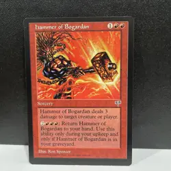 Hammer of Bogardan MTG Mirage MTG NM Magic: The Gathering Free Ship - Image 1