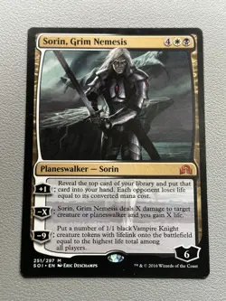 Sorin, Grim Nemesis #251/297 Shadows over Innistrad Mythic MTG - Image 2