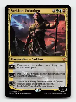 Sarkhan Unbroken 230 Mythic Dragons of Tarkir Magic: The Gathering Cards - Image 1