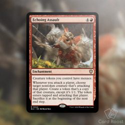 MTG Magic Echoing Assault 0024 Commander: Bloomburrow BLC Enchantment - Image 1