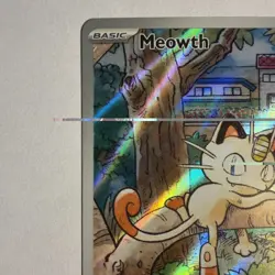 Meowth 106/094 Illustration Rare ME02: Phantasmal Flames Pokemon TCG NM - Image 2