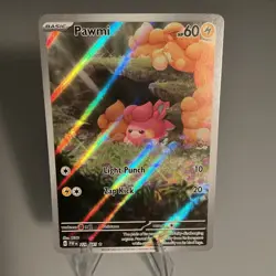 Pokemon Pawmi SV: Paldean Fates 226/091 Illustration Rare Holo Eng 2024 HP60 - Image 1