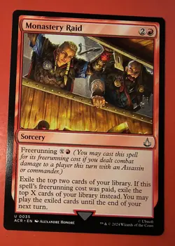 MAGIC, MTG: MONASTERY RAID/ACR /UNCOMMON #0035/ NM, REGULAR FINISH - Image 1