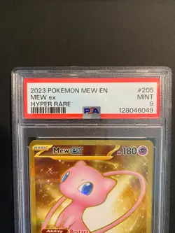 Pokemon Mew ex 205/165 Sv: Scarlet & Violet 151 Holo Hyper Rare PSA 9 Mint - Image 2