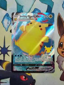 Surfing Pikachu VMAX - 009/025 - Pokemon Celebrations Sword Shield Rare Card NM - Image 1