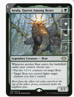 Ayula, Queen Among Bears BEAR TRIBAL Magic MTG Custom Commander Deck - Image 1