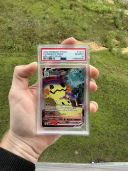 Pokemon TCG Mimikyu VMAX TG17 Brilliant Stars Trainer Gallery SWSH PSA 10 Gem - Image 1