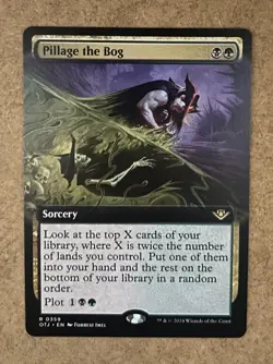 Pillage the Bog Extended Art Outlaws of Thunder Junction - NM MTG - Image 1