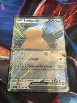 Pokemon TCG Snorlax EX 076/131 PRE EN Holo Rare Normal 260HP English - Image 2