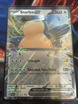 Pokemon TCG Snorlax EX 076/131 PRE EN Holo Rare Normal 260HP English - Image 3