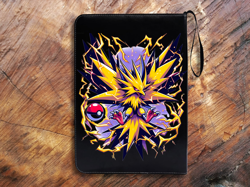 Pokemon Inspired Trading Card Binder Case 400 Slots Expandable Zapdos Design - Image 3