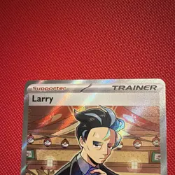 The Pokemon Company Larry Full Art Holo Ultra Rare SV04 Paradox Rift EN 235/182 - Image 2