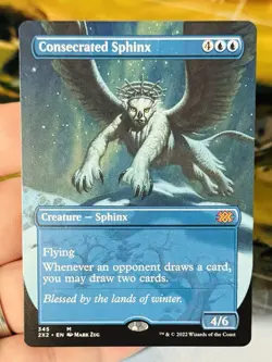 MTG Magic The Gathering Consecrated Sphinx (Borderless) - DBL M 2022 (2X2) NM NF - Image 1
