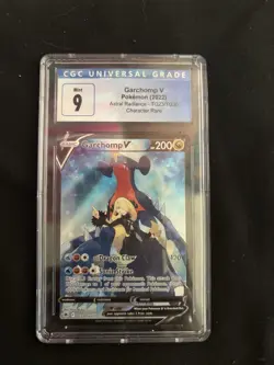 Pokemon TCG: Garchomp V TG23/TG30 Astral Radiance Trainer Gallery Holo PSA 9 - Image 2