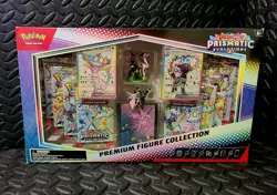 Pokemon TCG Prismatic Evolutions Figure Box Espeon Umbreon English 6+ 2024 - Image 1
