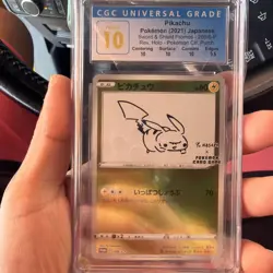 2021 Pokemon Pikachu 208/S-P Japanese Promo Reverse Yu Nagaba CGC 10 Pristine - Image 1