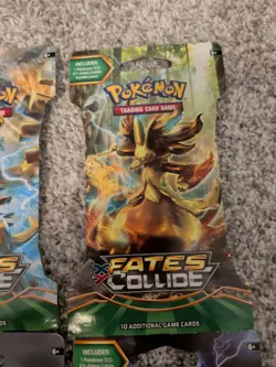 Pokemon XY Fates Collide booster pack collection: 4 Boosters Each Artwork New - Image 3