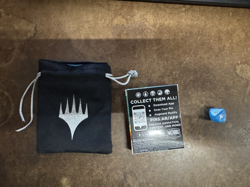 MtG Final Fantasy Die + Dice Bag + Chocobo Pin NEW/SEALED AND UNUSED - Image 2