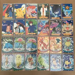 Pokemon Topps Series 1 Lot 80 Cards First Print Blue Logo Charizard Pikachu - Image 1