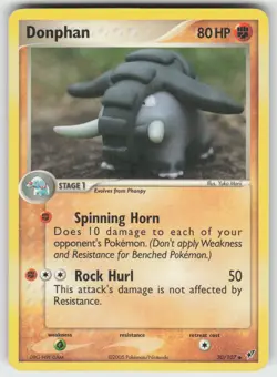 Donphan Uncommon Deoxys 30/107 Pokemon - Image 1