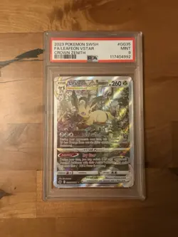 2023 Pokemon SWSH Crown Zenith Leafeon Vstar #GG35 PSA 9 - Image 1