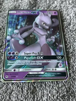 2019 Pokemon SM Hidden Fates Mewtwo GX #31/68 VLP-NM - Image 1