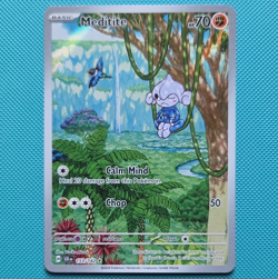 The Pokemon Company Pokemon TCG Meditite 153/142 Sv07 Stellar Crown IR Holo - Image 1