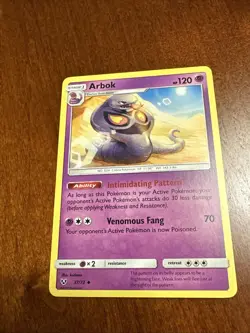 Arbok 037/073 Shining Legends Regular Pokemon TCG Card - Image 1