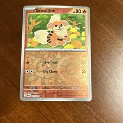 Growlithe 027/182 Destined Rivals Reverse Holo Pokemon TCG Card - Image 1