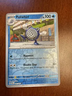 Poliwhirl 042/167 Twilight Masquerade Reverse Holo Pokemon TCG Card - Image 1