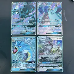 Pokemon TCG 4 Card Lot GX Full Art Holo Necrozma Toxapex Gyarados Silvally - Image 1