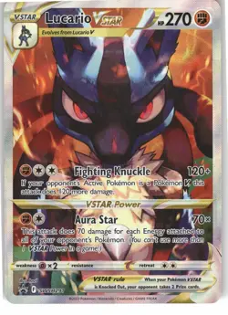 Lucario VSTAR SWSH291 Holo Promo Sword & Shield Promo Pokemon Holo Near Mint - Image 1