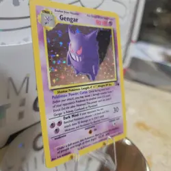 Pokemon TCG Gengar Fossil 5/62 Holo 1999-2000 Wizards Base Set CLEAN - Image 1