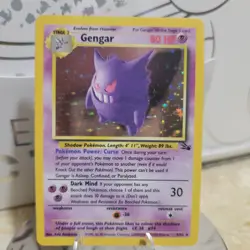 Pokemon TCG Gengar Fossil 5/62 Holo 1999-2000 Wizards Base Set CLEAN - Image 2