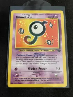Pokemon Unown [J] 38/53 Wotc Black Star Promo Regular - Image 1