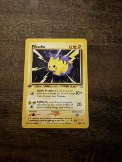 Pokemon Card TCG Pikachu Neo Genesis 70/111 1st Edition - WOTC - LP - Image 1