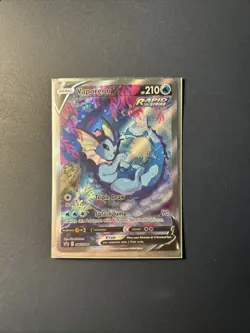 Vaporeon V SWSH181 Black Star Promo Pokemon Sword & Shield Alt Art MINT CONDITIO - Image 1