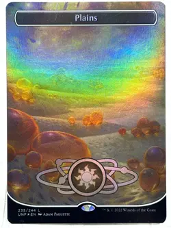 Plains NM/M* FOIL BORDERLESS Unfinity ENGLISH 235/244 mtg -UnltdCards - Image 1