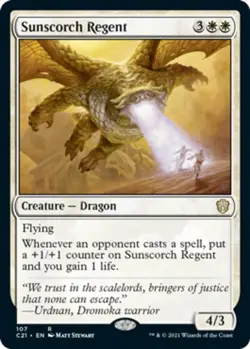 Sunscorch Regent Light Play, English Magic the Gathering MTG Commander 2021 - Image 1