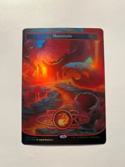 Mountain NM (238) (Borderless) Unfinity Foil MTG - Image 1