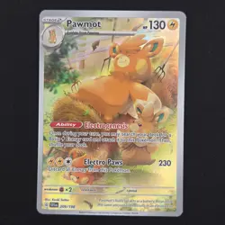 Pokemon TCG Card Pawmot 209/198 Scarlet & Violet Base Illustration Rare - NM - Image 1