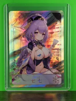 QIQI Genshin Impact Waifu Goddess Refractor Card CUSTOM MADE - Image 1