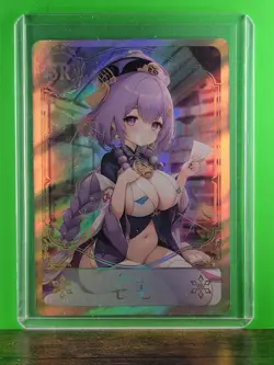 QIQI Genshin Impact Waifu Goddess Refractor Card CUSTOM MADE - Image 3