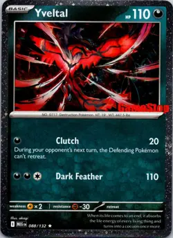 Yveltal (Game Stop) Holo Rare Miscellaneous Cards & Products 088/132 NM - Image 1