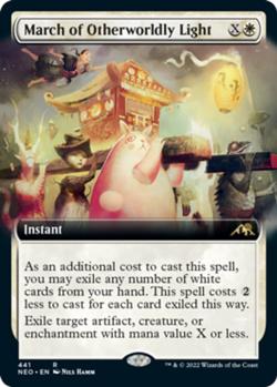 1x March of Otherworldly Light ~ Extended Art - Foil NM-Mint, English Kamigawa: - Image 1