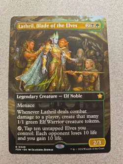 Lathril, Blade of the Elves (Borderless) Foundations MTG Regular Near Mint - Image 1