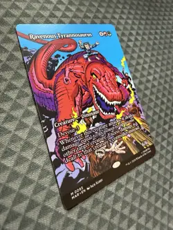 MTG Ravenous Tyrannosaurus #0093 Borderless Mythic Marvel Universe: E-L (MAR) - Image 3
